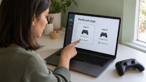 Registre uma configuração estável para cada jogo