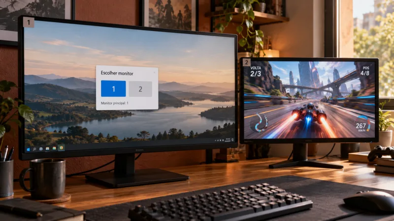 Jogo abre no monitor errado: como escolher a tela correta