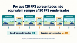 Por que 120 FPS apresentados não equivalem sempre a 120 FPS renderizados