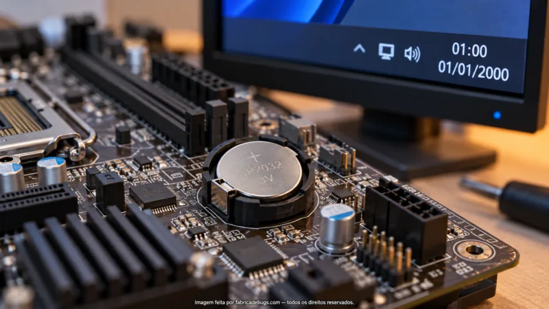 Relógio do Windows fica errado depois de desligar: como investigar