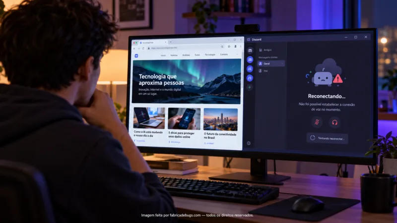 Discord não conecta, mas a internet funciona no navegador: como isolar a falha